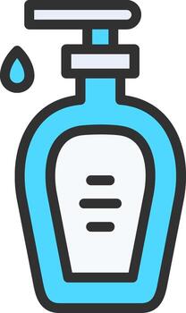 Liquid Soap Color Block Badge vector