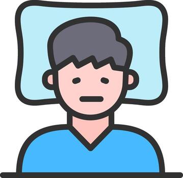 dormir trastorno codificado ui símbolo vector