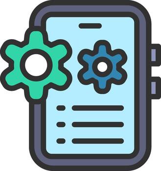 Mobile Optimization Geometric Style Badge vector