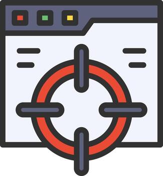 objetivo digital tecnología elemento vector