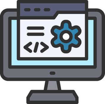 web codificación resumido concepto pedazo vector