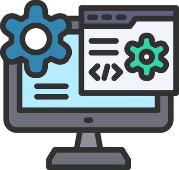 Web Development Clean Sketch Form vector