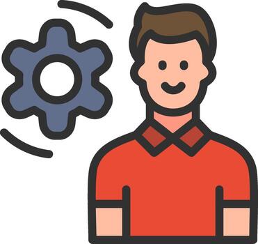 User Setting Vivid App Element vector