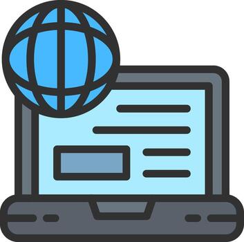 sitio web codificado ui símbolo vector