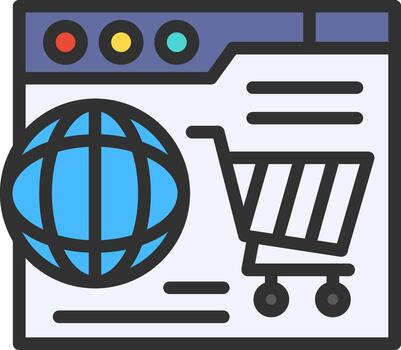 global red suave aplicación visual vector