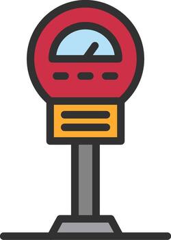 Parking Meter Smooth App Visual vector