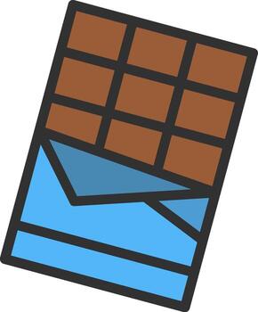 chocolate bar mínimo ui elemento vector