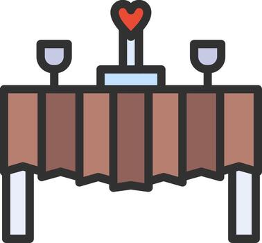 Table Outlined Frame Object vector