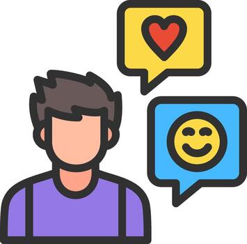 Boy Minimal UI Element vector