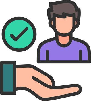 Support Sharp Line Mark vector