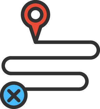 Tracker Geometric App Mark vector