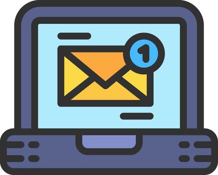 mensaje color mejorado gráfico vector