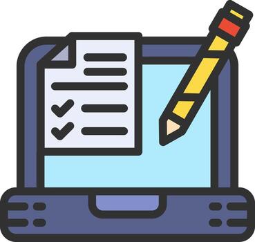 Online Contract User Interface Mark vector