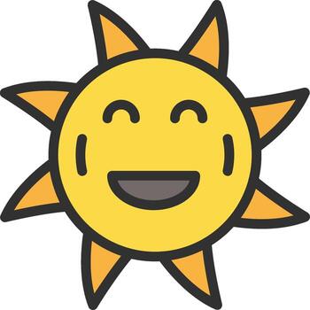 Sun Subtle UI Graphic vector