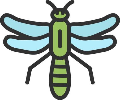 Dragonfly User Interface Mark vector