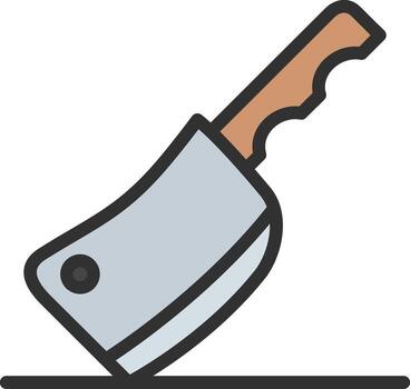 cuchilla de carnicero cuchillo mínimo ui elemento vector