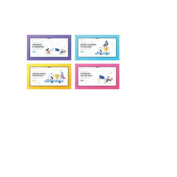 nube informática tecnología aterrizaje página modelo. negocio personaje con dorado taza concepto. empresario con premio bandera sitio web. plano ilustración vector