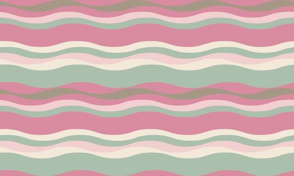 sereno pastel ola patrón, Perfecto para antecedentes, textiles, o embalaje. suave, fluido líneas crear un calmante, amable estético. vector