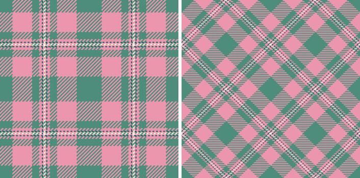 Texture check plaid of tartan fabric seamless with a pattern textile background. Set in food colors. Tablecloth design ideas. vector