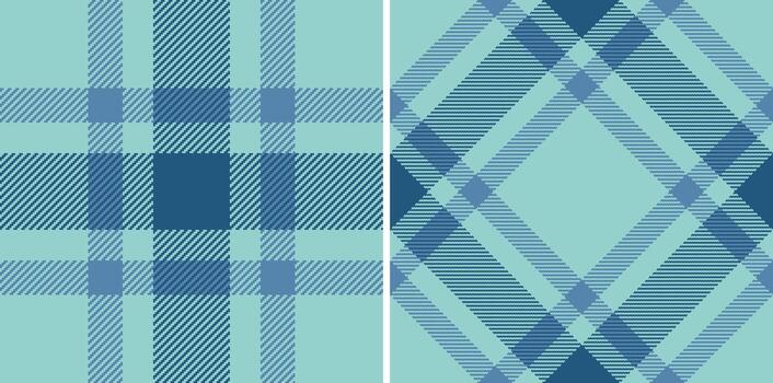Classic plaid pattern in soothing blue and turquoise hues. Versatile textile design ideal for backgrounds, apparel, and creative projects with a touch of elegance. vector