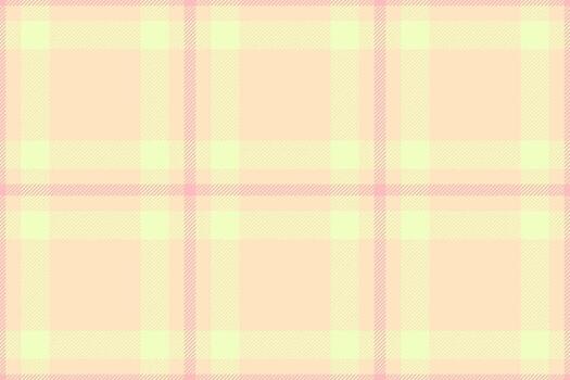 Tattersall texture seamless check, place tartan textile fabric. Complexity background pattern plaid in light and bisque colors. vector