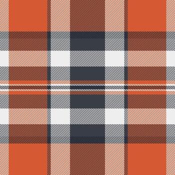 Nostalgic check tartan, royal texture plaid fabric. Deep seamless background textile pattern in dark and red colors. vector