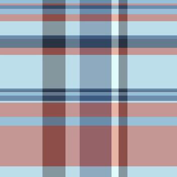 Abstract plaid pattern with intersecting lines in cool blue and warm red tones. Contemporary design ideal for backgrounds, textiles, and creative projects. vector
