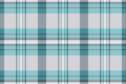 día sin costura tartán tela, personalizar antecedentes cheque textura. cocina modelo textil tartán en cian y ligero gris colores. vector
