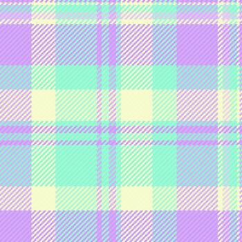 Goose foot tartan pattern, purity plaid check textile. Mixed seamless texture fabric background in violet and mint colors. vector