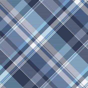 de cerca textura tartán, nuevo año tela cheque sin costura. fábrica tartán antecedentes modelo textil en azul y ligero pizarra gris colores. vector