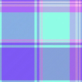 Full background pattern texture, equal check plaid seamless. Summer fabric tartan textile in indigo and teal colors. vector