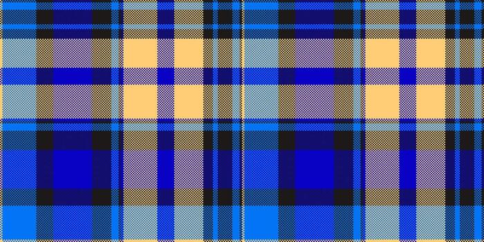 Packaging tartan fabric plaid, layer check seamless. Regular background textile texture pattern in amber and black colors. vector