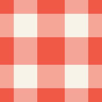 Poncho check seamless background, summer pattern fabric textile. Harmony plaid texture tartan in red and linen colors. vector