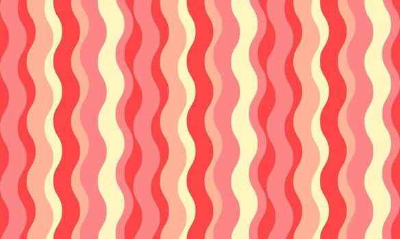 vibrante ondulado rayas en puesta de sol matices crear un dinámica, retroinspirado modelo Perfecto para antecedentes, textiles, o sitio web diseño. vector