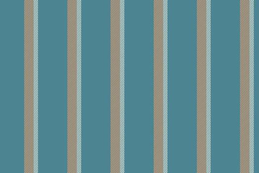 Tveryday stripe vertical, fancy fabric seamless background. Bive texture textile pattern lines in cyan and orange colors. vector