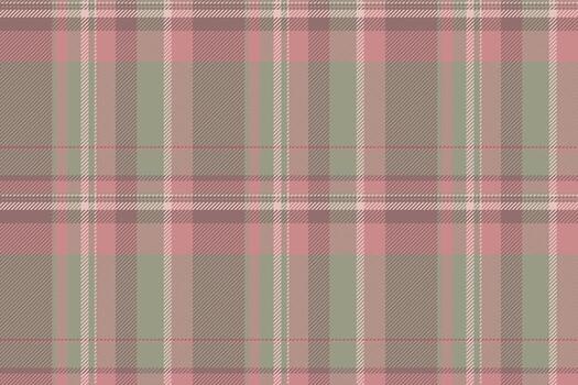 hilo textil textura, cuadrícula tartán antecedentes modelo. tracería cheque tela tartán sin costura en pastel y rojo colores. vector