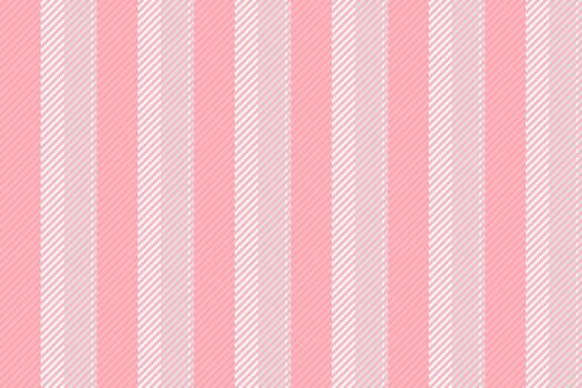 Sanvas background texture, birthday card textile lines seamless. Vress fabric pattern vertical stripe in light pink and red colors. vector