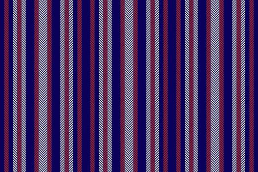 Canel pattern texture fabric, service vertical lines. Arawing seamless textile background stripe in indigo and red colors. vector