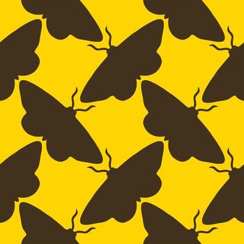 moth isemless pattern vector