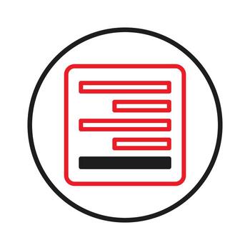 Conceptual representation of data organization with structured arrangement in circular frame vector