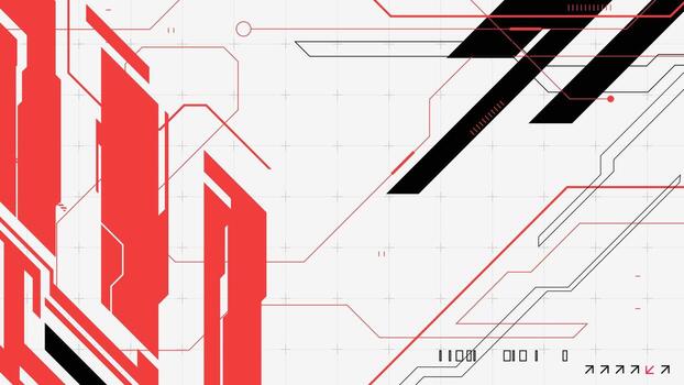 Technology abstract retro futuristic and sci-fi background with cyberpunk style design vector