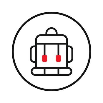 minimalista robot icono con redondeado bordes representa artificial inteligencia y futuro vector