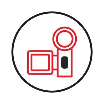Symbolic camera icon design illustration for capturing memories in visual format vector