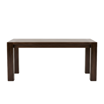 oscuro madera rectangular mesa con limpiar líneas y sencillo diseño png