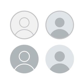 básico usuario perfil círculos conjunto vector