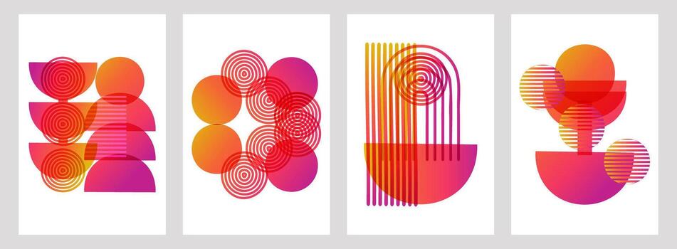 geométrico resumen moderno diseño un color degradado. vector