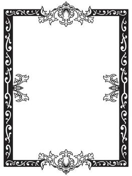 decorativo hexágono marco contornos vector