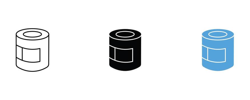 Paint can icon isolated on white background, a symbol of artistic expression vector