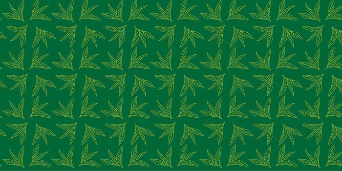 Green Leaf Pattern Repeating Design for Backgrounds and Decorative Elements vector