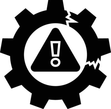 Failure, System Error Icon vector